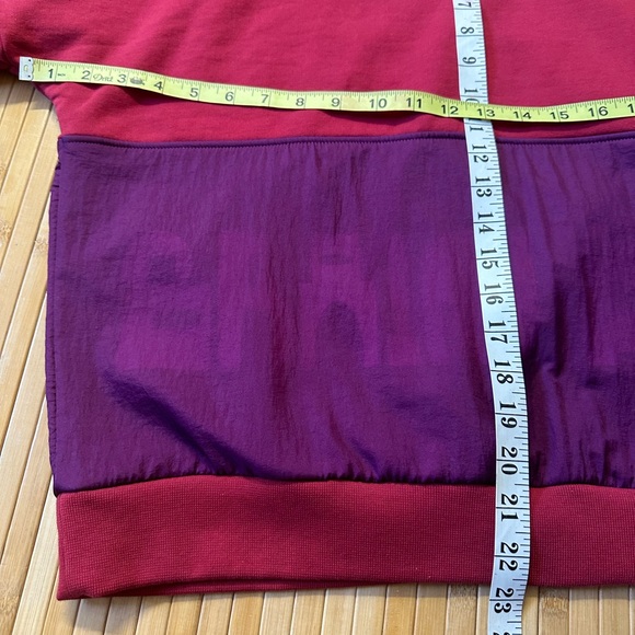 BRAIN DEAD GASTROMANIAC OVERLAY HALF
ZIP FLEECE - MAROON Men’s LARGE - Picture 4 of 8